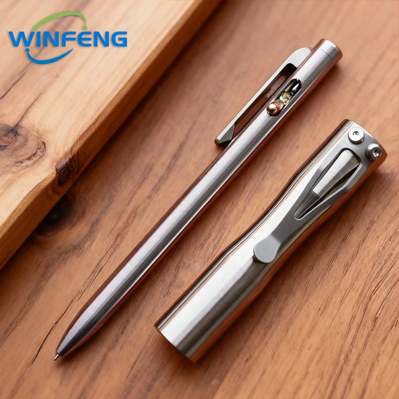 High Quality TC4 Titanium Tactical Pen Business Signature Ballpoint Pen Emergency Glass Breaker Self Defense Supplies
