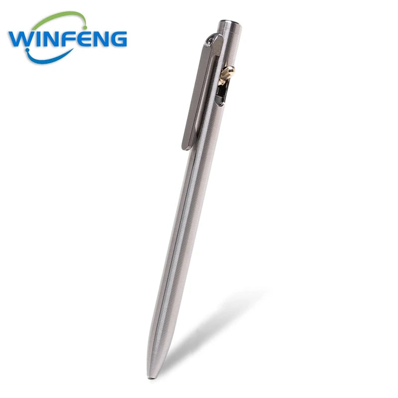 High Quality TC4 Titanium Tactical Pen Business Signature Ballpoint Pen Emergency Glass Breaker Self Defense Supplies