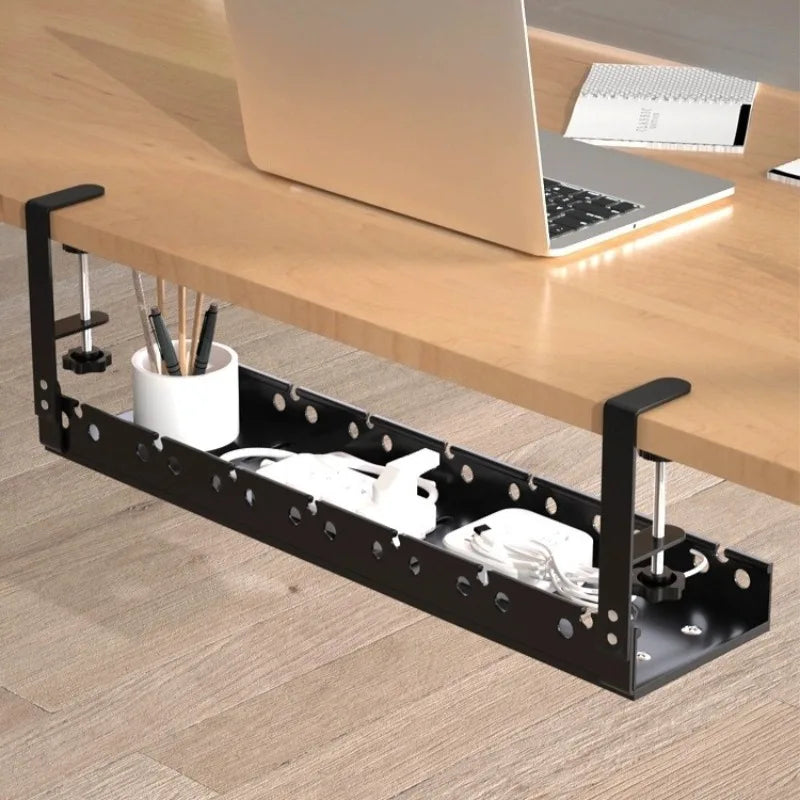 Under Desk Cable Management Tray No Drill