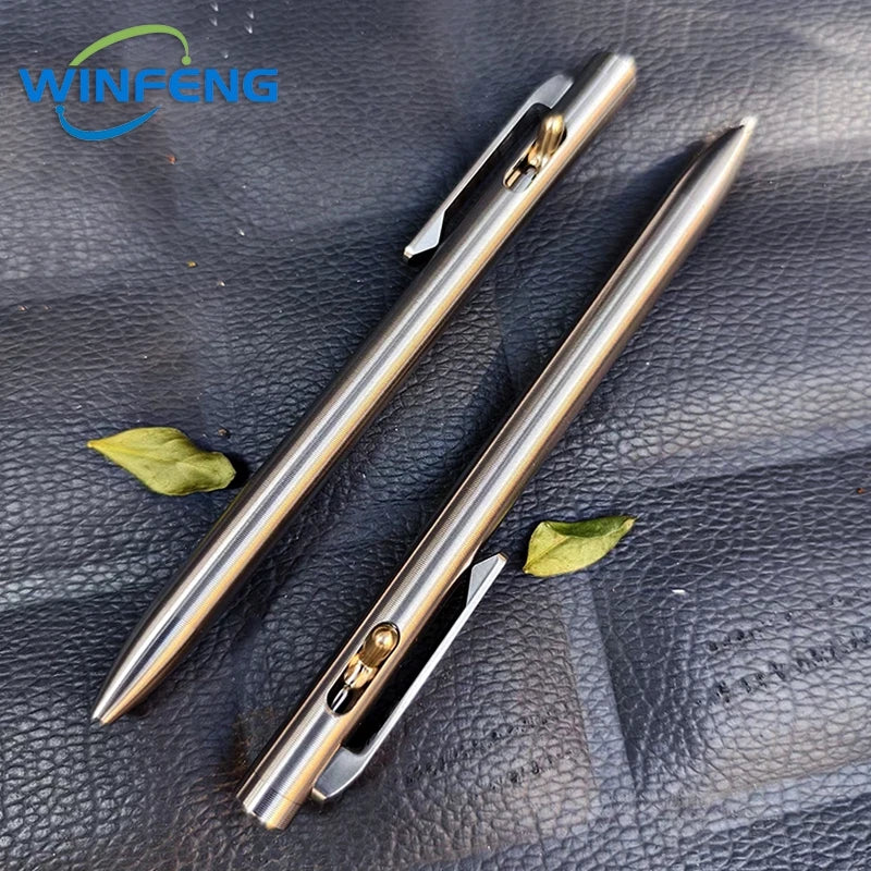 High Quality TC4 Titanium Tactical Pen Business Signature Ballpoint Pen Emergency Glass Breaker Self Defense Supplies