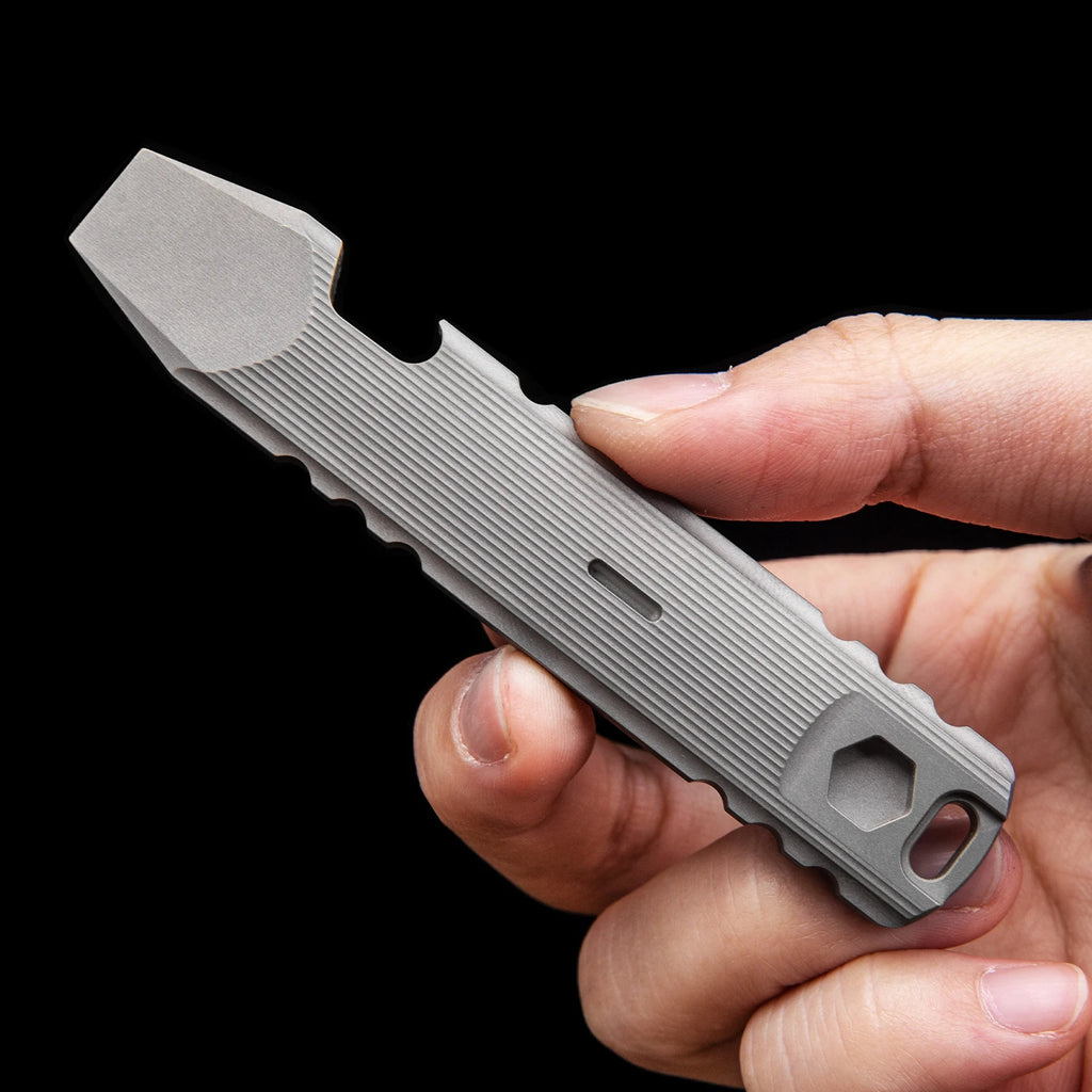 9.4CM Titanium Crowbar: Bottle Opener, Metal Pry Bar, Nail Pryer