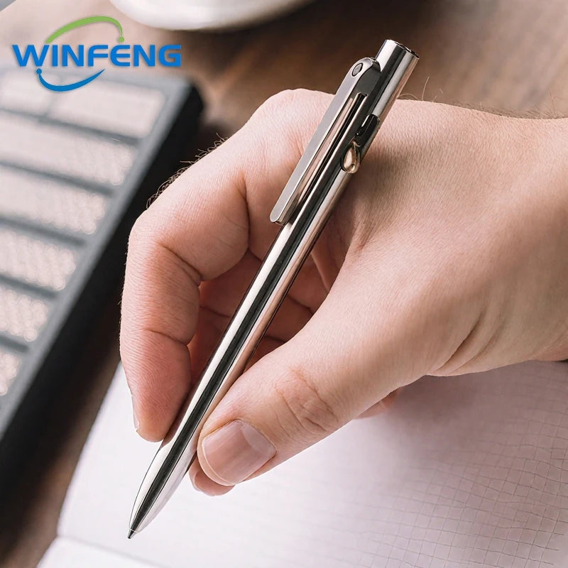 High Quality TC4 Titanium Tactical Pen Business Signature Ballpoint Pen Emergency Glass Breaker Self Defense Supplies