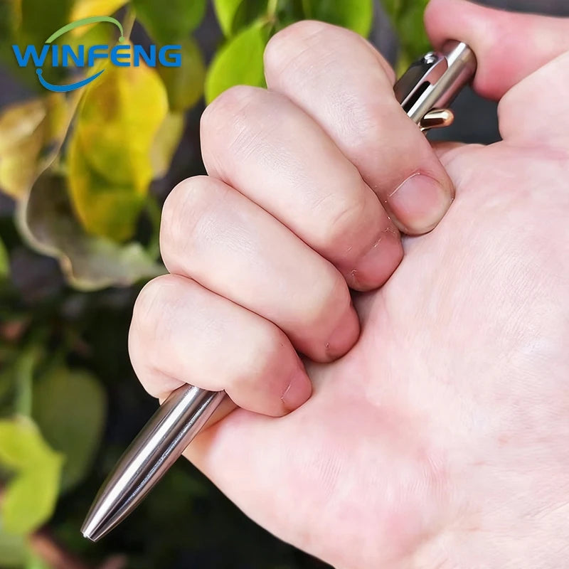 High Quality TC4 Titanium Tactical Pen Business Signature Ballpoint Pen Emergency Glass Breaker Self Defense Supplies