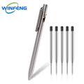 High Quality TC4 Titanium Tactical Pen Business Signature Ballpoint Pen Emergency Glass Breaker Self Defense Supplies