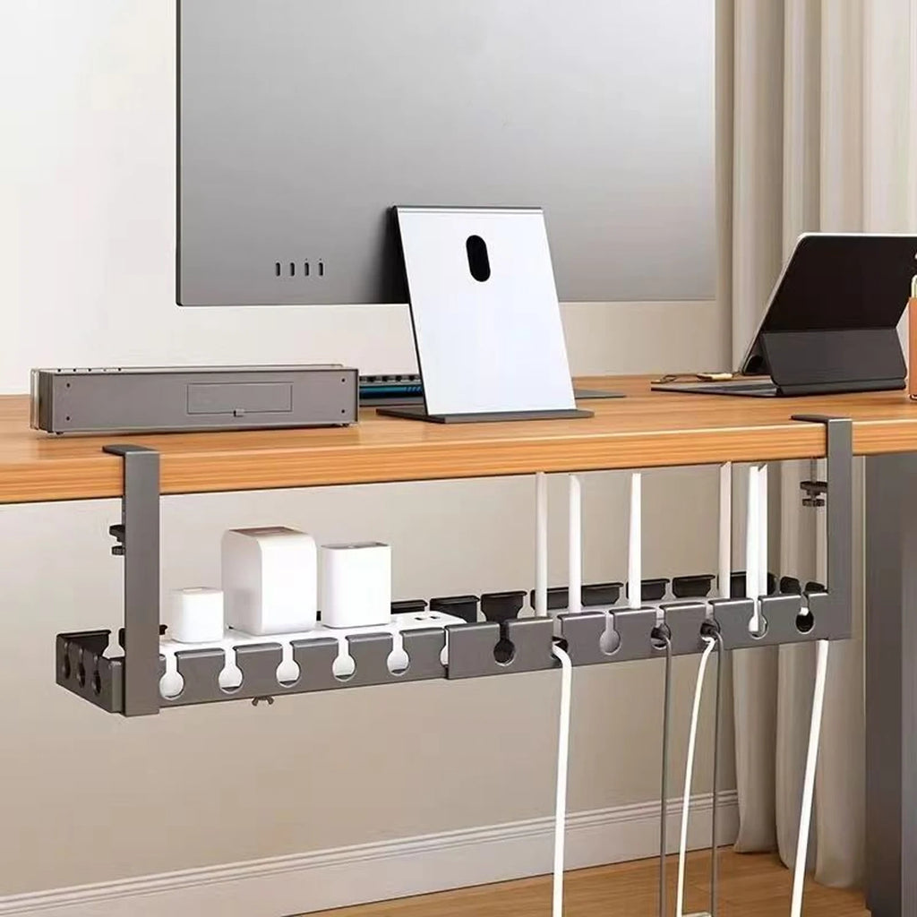 Under Desk Cable Management Tray No Drill