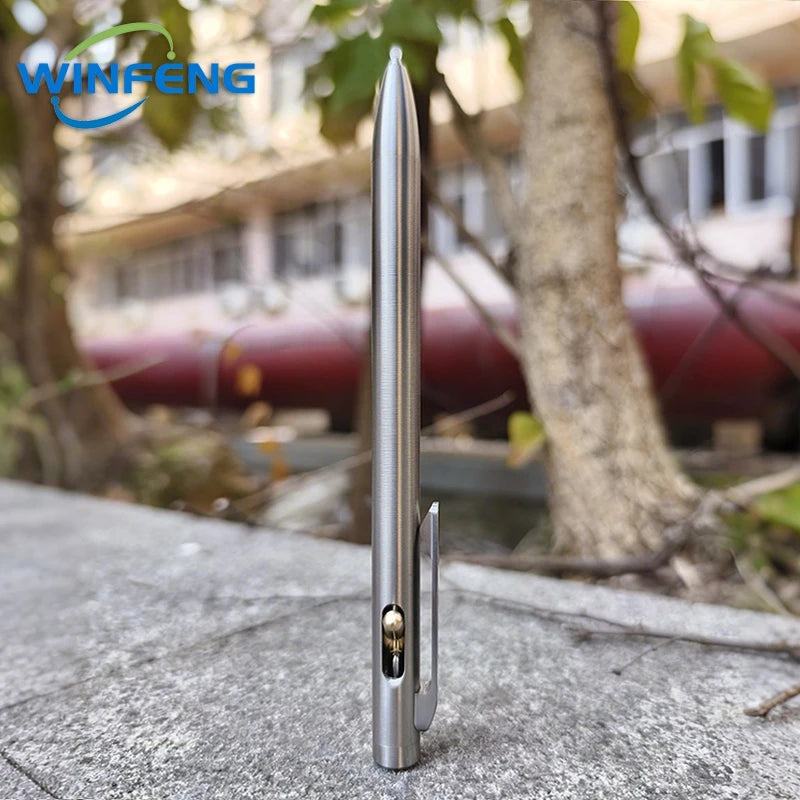 High Quality TC4 Titanium Tactical Pen Business Signature Ballpoint Pen Emergency Glass Breaker Self Defense Supplies