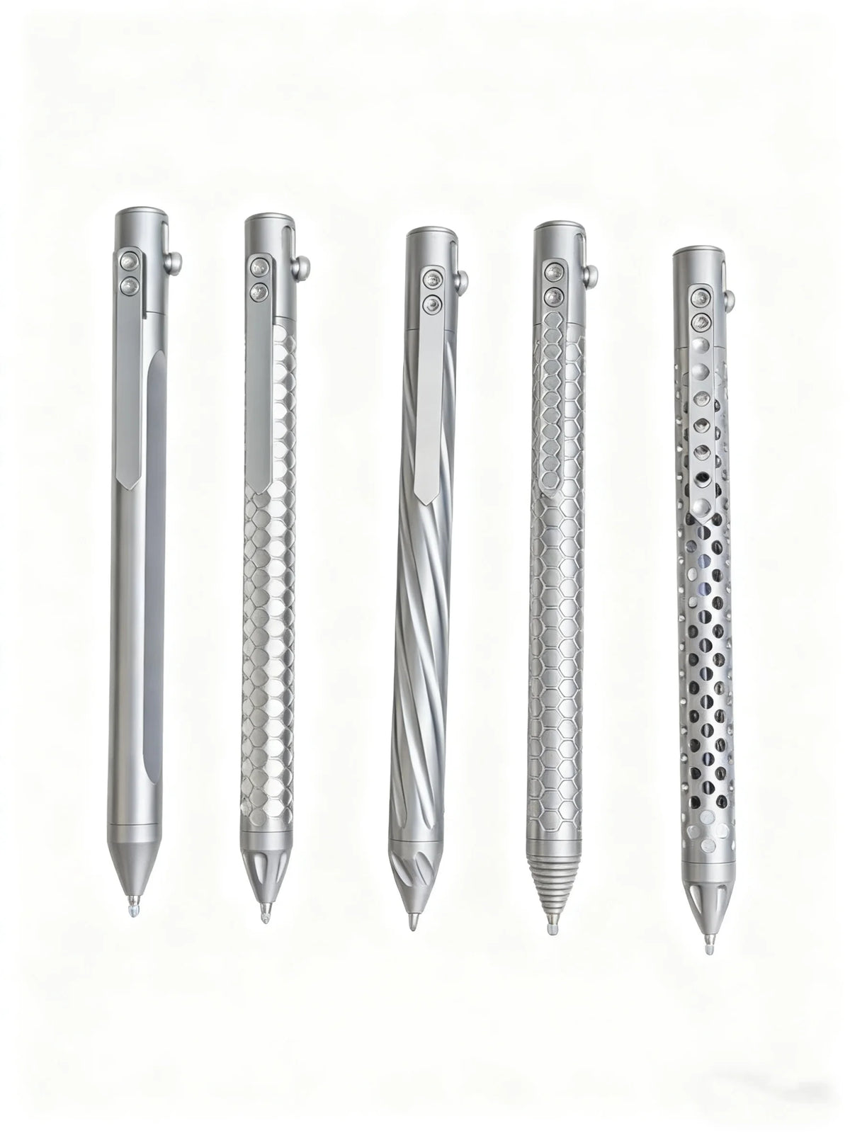 Titanium Pen with Quick Release Mechanism | Refillable G2 Ink Cartridge